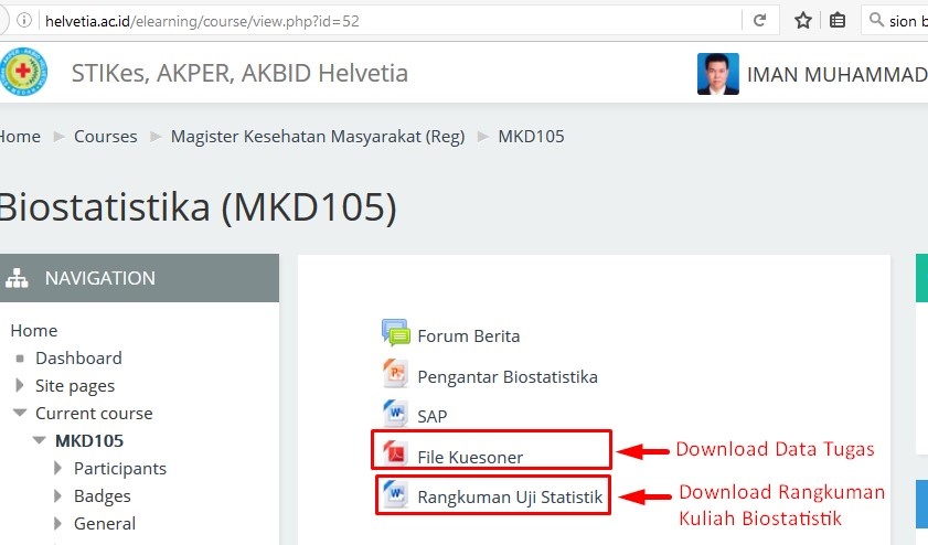 Screenshoot Tugas Biostatistik